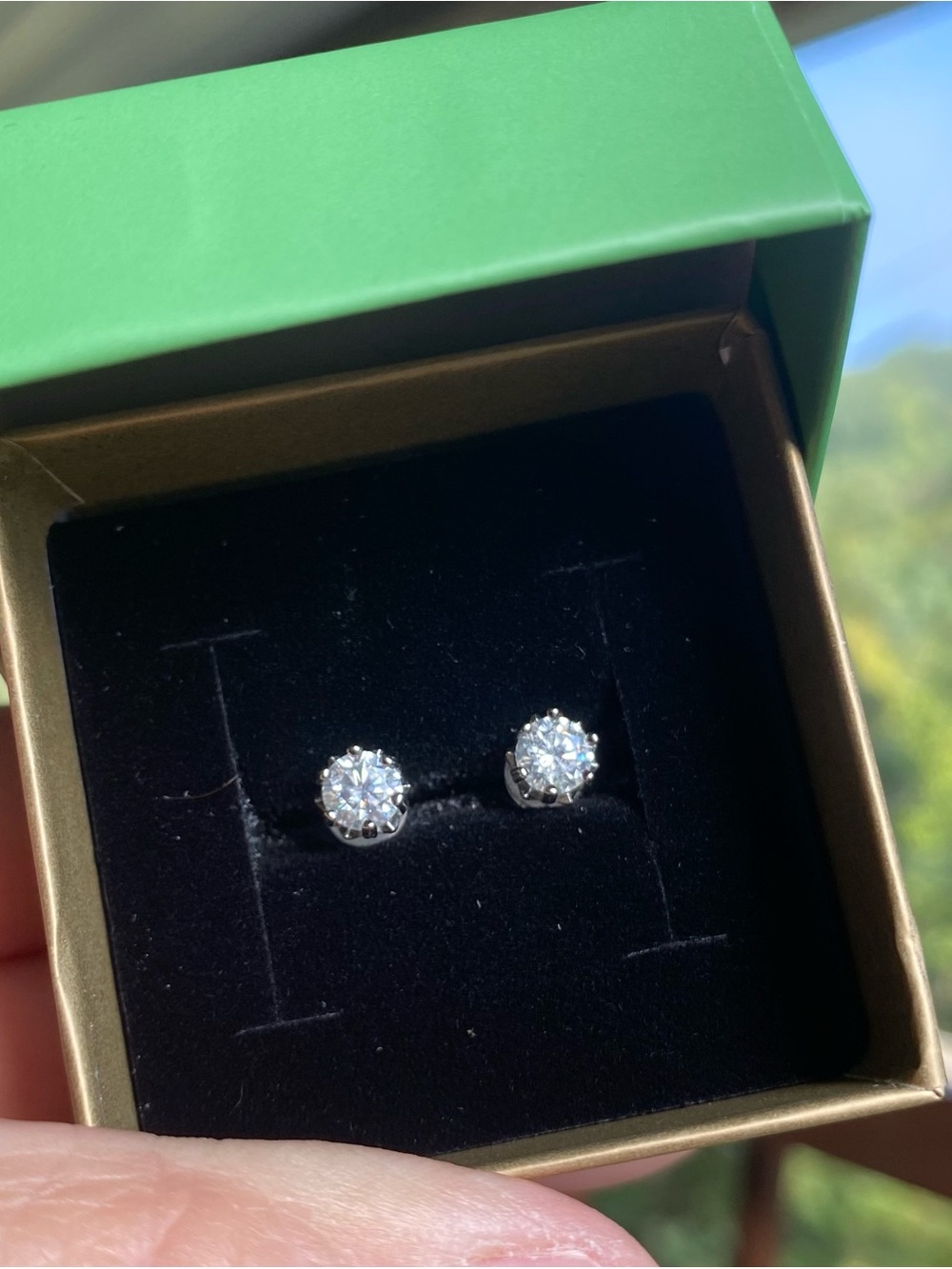 Moissanite earrings